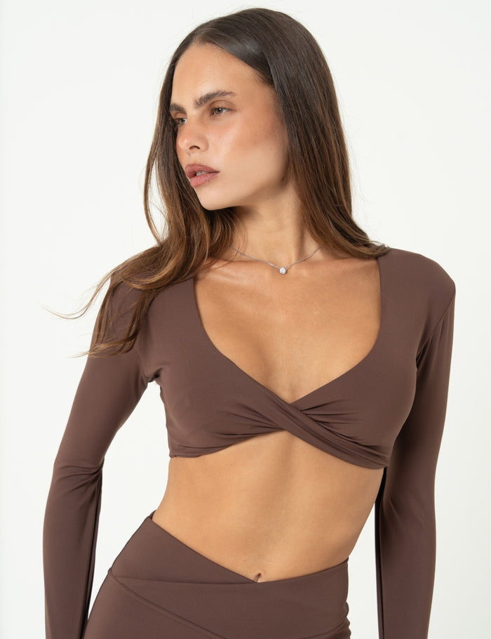 Grace Top – Coffee Brown